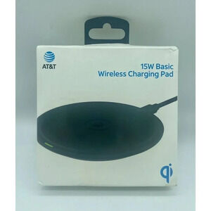 AT&T 15W Fast Charge Wireless Charging Pad Black Fully Tested‎
